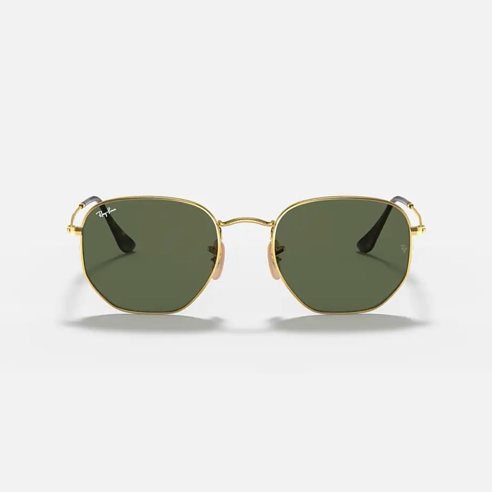 Ray-Ban Gold and Green Sunglasses - Picture 2 of 5